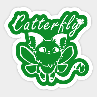 Cat X Butterfly AKA CATTERFLY | Cat and Butterfly Sticker